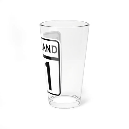 MD Route 61 (Maryland) (Road Sign) Pint Glass 16oz - Go Mug Yourself