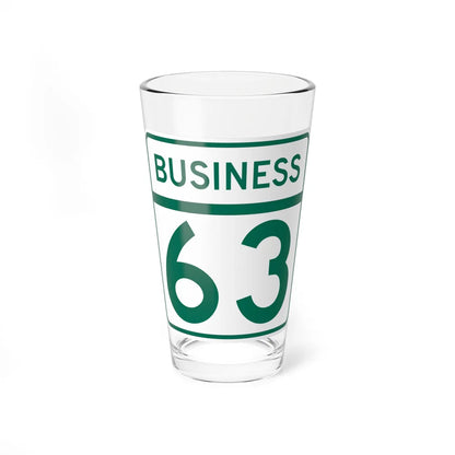 MD Route 63 Business (Maryland) (Road Sign) Pint Glass 16oz 16oz - Go Mug Yourself