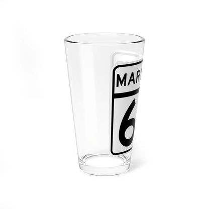 MD Route 63 (Maryland) (Road Sign) Pint Glass 16oz - Go Mug Yourself