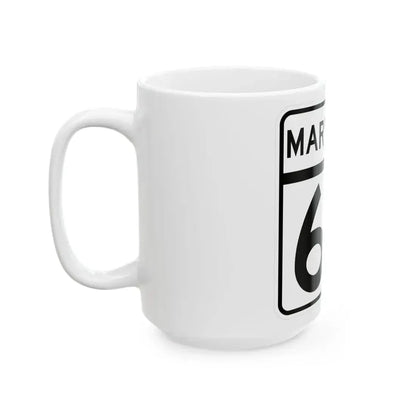 MD Route 63 (Maryland) (Road Sign) White Coffee Mug - Go Mug Yourself