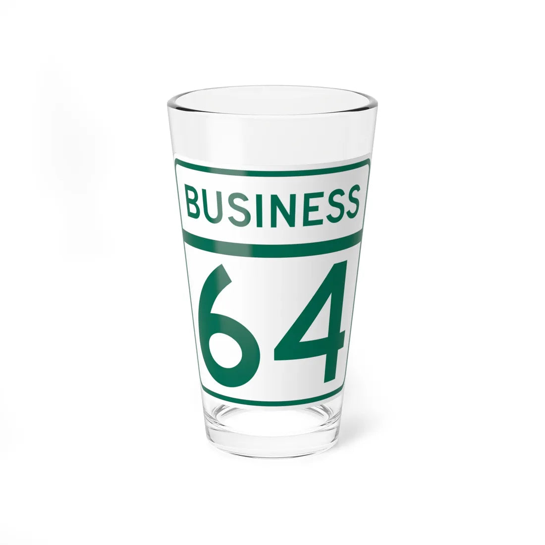 MD Route 64 Business (Maryland) (Road Sign) Pint Glass 16oz 16oz - Go Mug Yourself