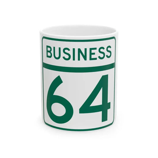 MD Route 64 Business (Maryland) (Road Sign) White Coffee Mug 11oz - Go Mug Yourself