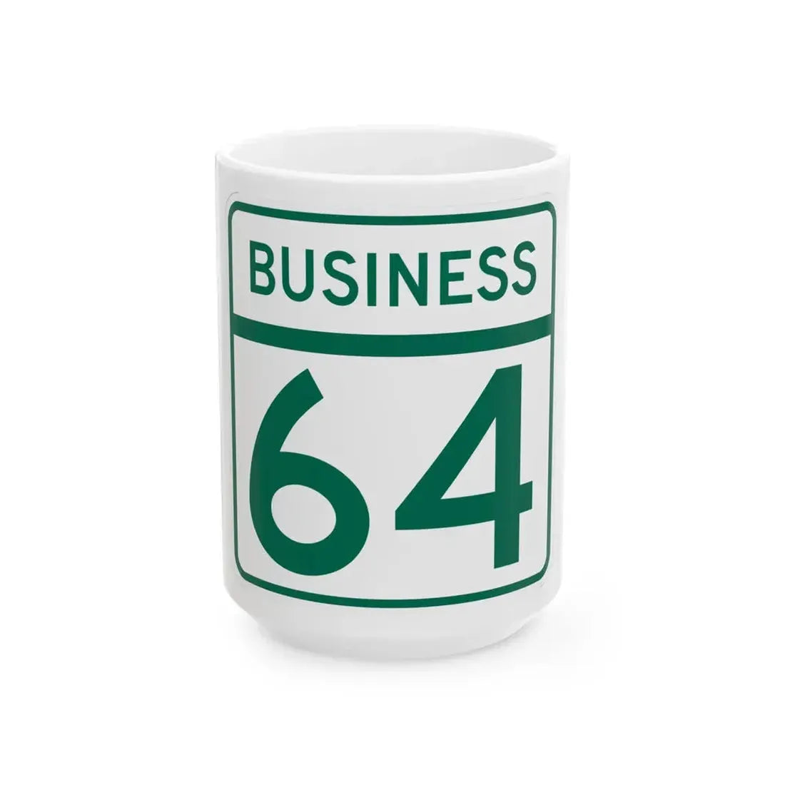 MD Route 64 Business (Maryland) (Road Sign) White Coffee Mug 15oz - Go Mug Yourself