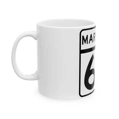 MD Route 64 (Maryland) (Road Sign) White Coffee Mug - Go Mug Yourself