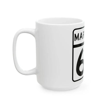 MD Route 64 (Maryland) (Road Sign) White Coffee Mug - Go Mug Yourself