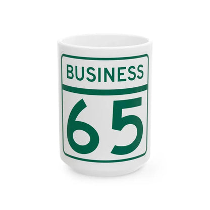 MD Route 65 Business (Maryland) (Road Sign) White Coffee Mug 15oz - Go Mug Yourself
