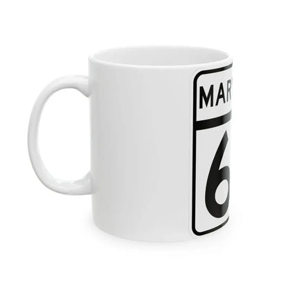 MD Route 65 (Maryland) (Road Sign) White Coffee Mug - Go Mug Yourself