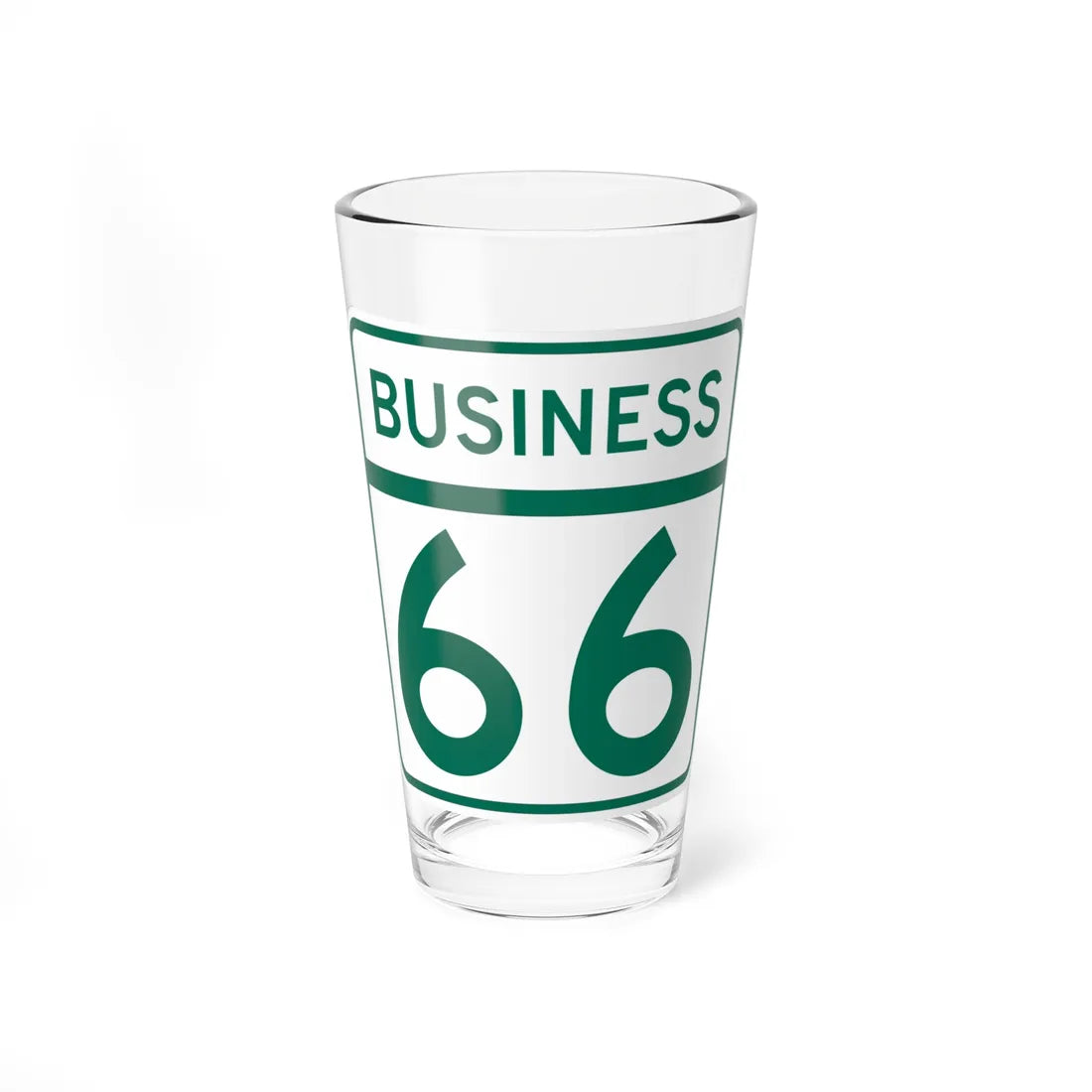 MD Route 66 Business (Maryland) (Road Sign) Pint Glass 16oz 16oz - Go Mug Yourself