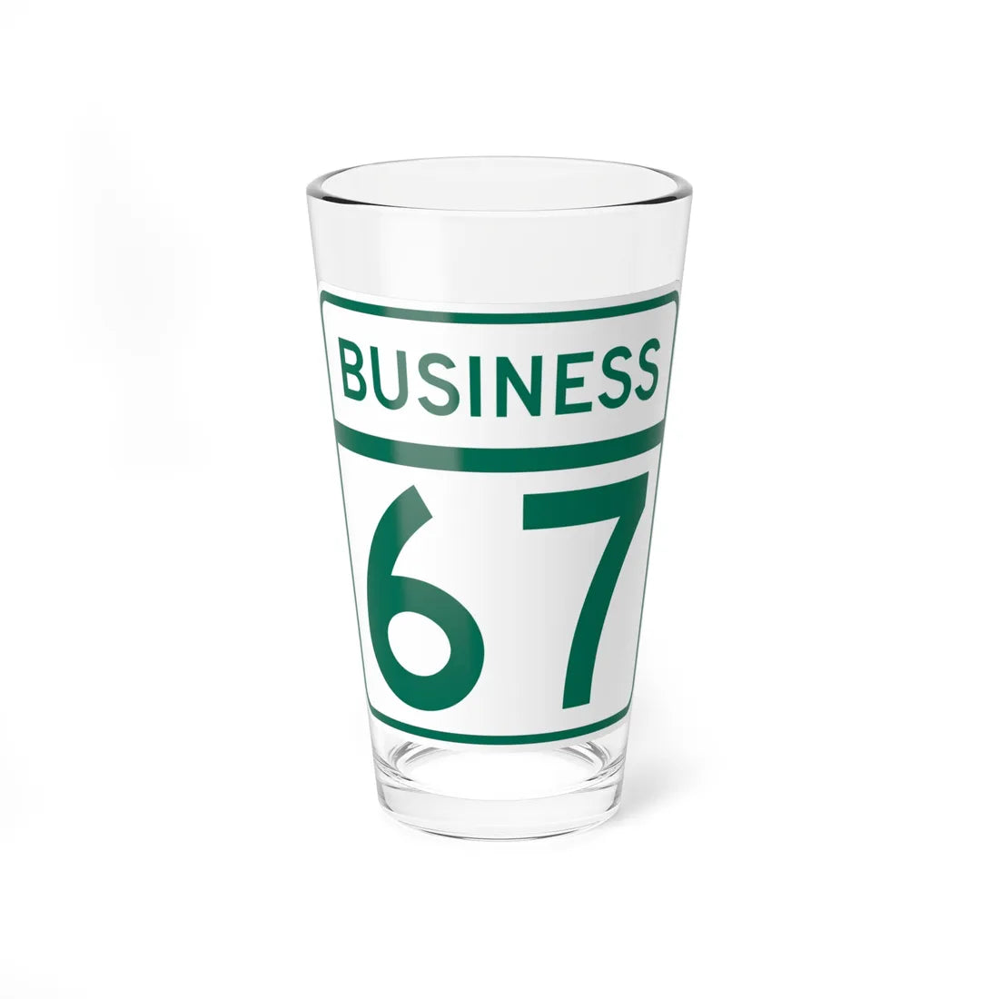 MD Route 67 Business (Maryland) (Road Sign) Pint Glass 16oz 16oz - Go Mug Yourself