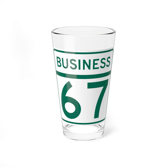 MD Route 67 Business (Maryland) (Road Sign) Pint Glass 16oz 16oz - Go Mug Yourself