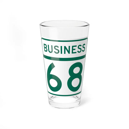 MD Route 68 Business (Maryland) (Road Sign) Pint Glass 16oz 16oz - Go Mug Yourself