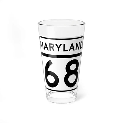 MD Route 68 (Maryland) (Road Sign) Pint Glass 16oz 16oz - Go Mug Yourself