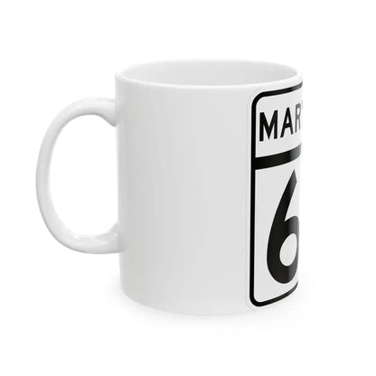 MD Route 68 (Maryland) (Road Sign) White Coffee Mug - Go Mug Yourself