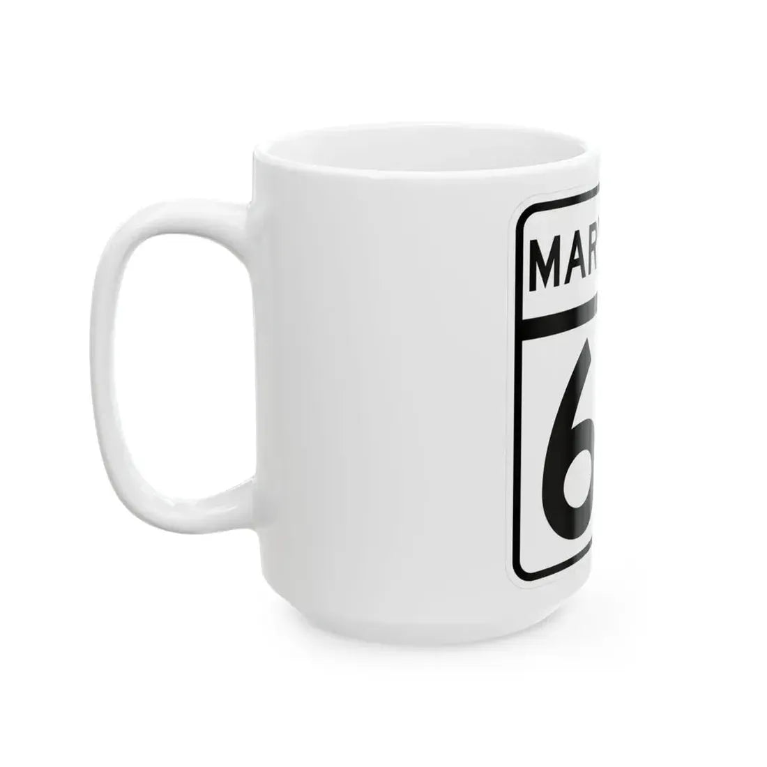 MD Route 68 (Maryland) (Road Sign) White Coffee Mug - Go Mug Yourself