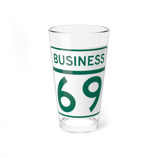 MD Route 69 Business (Maryland) (Road Sign) Pint Glass 16oz 16oz - Go Mug Yourself