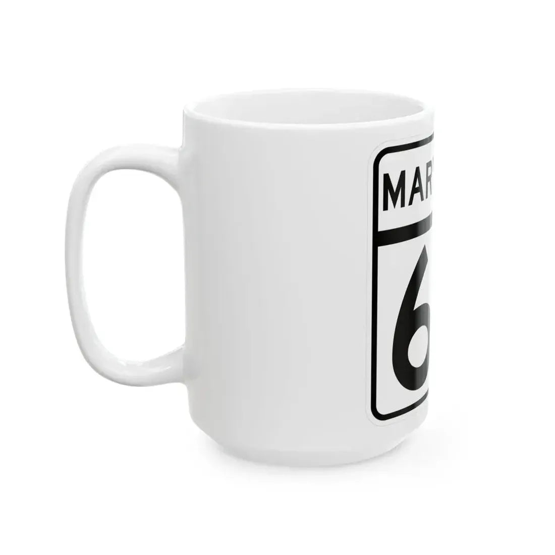 MD Route 69 (Maryland) (Road Sign) White Coffee Mug - Go Mug Yourself