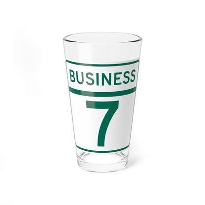 MD Route 7 Business (Maryland) (Road Sign) Pint Glass 16oz 16oz - Go Mug Yourself