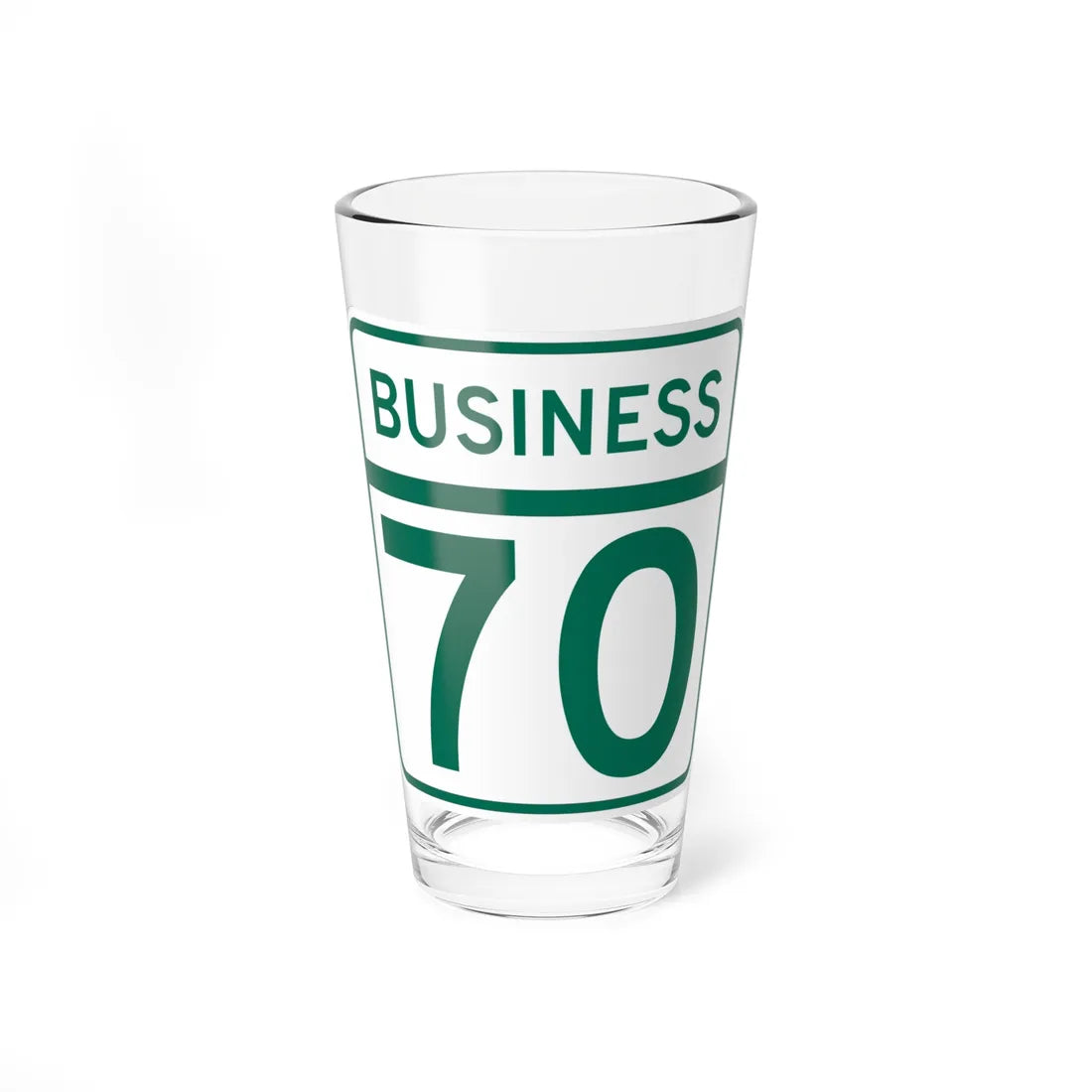 MD Route 70 Business (Maryland) (Road Sign) Pint Glass 16oz 16oz - Go Mug Yourself