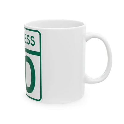 MD Route 70 Business (Maryland) (Road Sign) White Coffee Mug - Go Mug Yourself