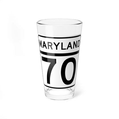 MD Route 70 (Maryland) (Road Sign) Pint Glass 16oz 16oz - Go Mug Yourself