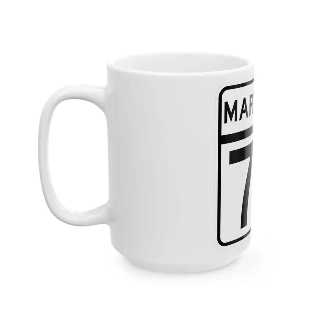 MD Route 70 (Maryland) (Road Sign) White Coffee Mug - Go Mug Yourself