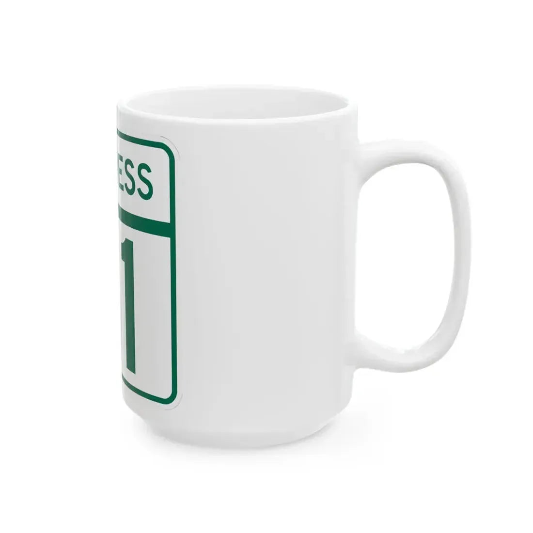 MD Route 71 Business (Maryland) (Road Sign) White Coffee Mug - Go Mug Yourself