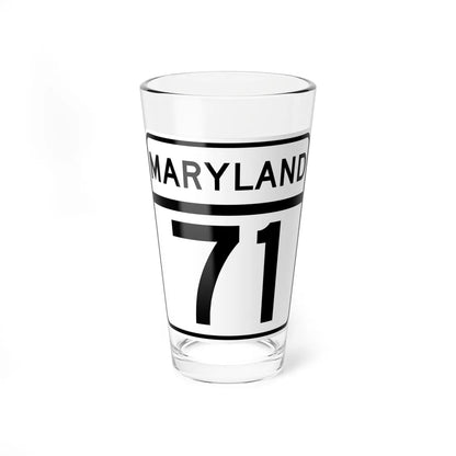 MD Route 71 (Maryland) (Road Sign) Pint Glass 16oz 16oz - Go Mug Yourself