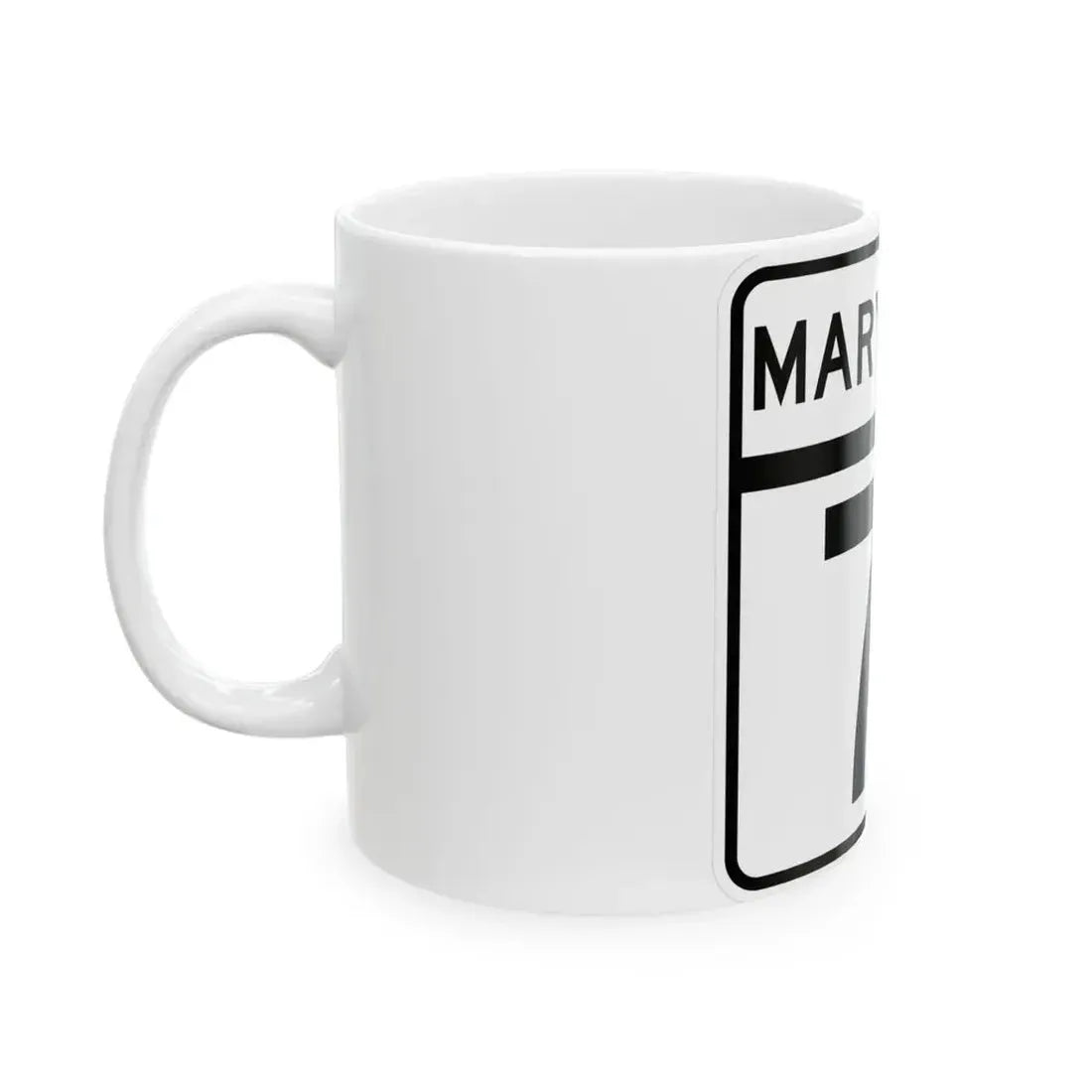 MD Route 71 (Maryland) (Road Sign) White Coffee Mug - Go Mug Yourself