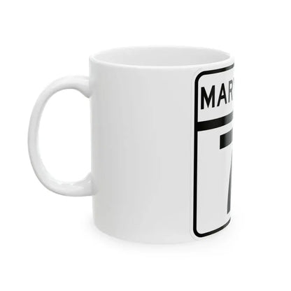 MD Route 71 (Maryland) (Road Sign) White Coffee Mug - Go Mug Yourself