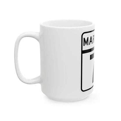 MD Route 71 (Maryland) (Road Sign) White Coffee Mug - Go Mug Yourself