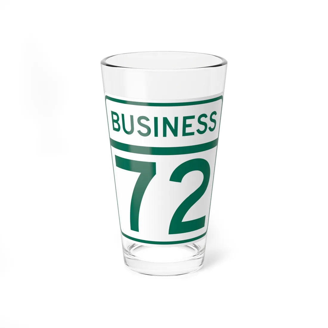 MD Route 72 Business (Maryland) (Road Sign) Pint Glass 16oz 16oz - Go Mug Yourself