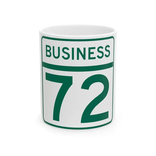 MD Route 72 Business (Maryland) (Road Sign) White Coffee Mug 11oz - Go Mug Yourself