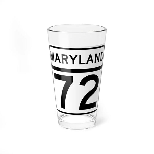 MD Route 72 (Maryland) (Road Sign) Pint Glass 16oz 16oz - Go Mug Yourself