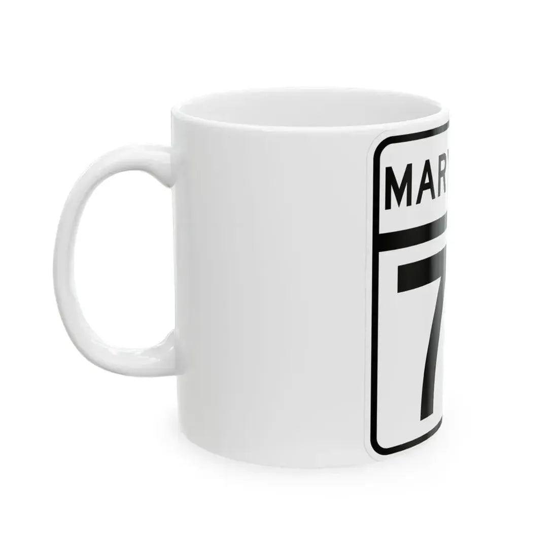 MD Route 72 (Maryland) (Road Sign) White Coffee Mug - Go Mug Yourself