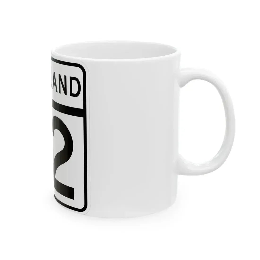 MD Route 72 (Maryland) (Road Sign) White Coffee Mug - Go Mug Yourself