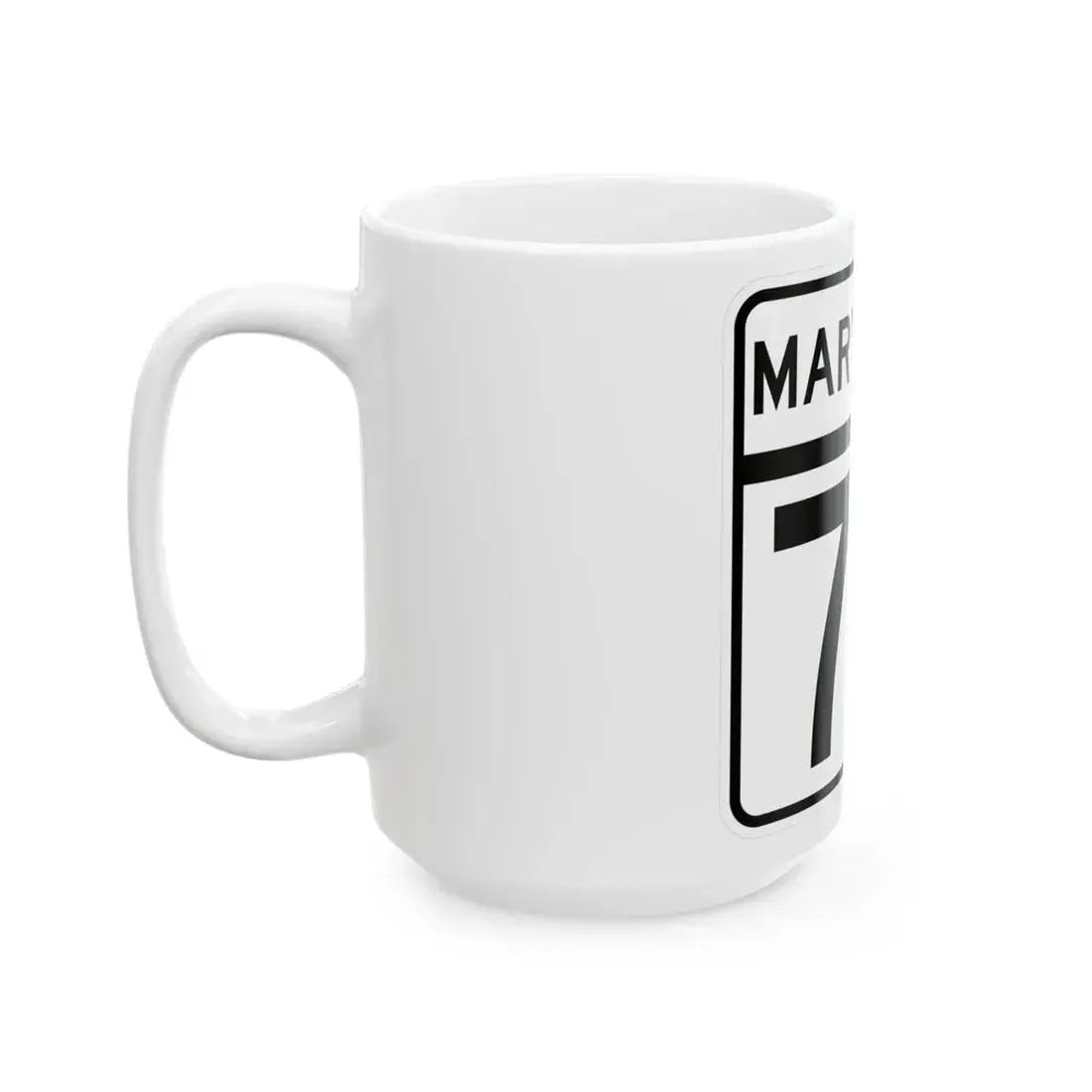 MD Route 72 (Maryland) (Road Sign) White Coffee Mug - Go Mug Yourself