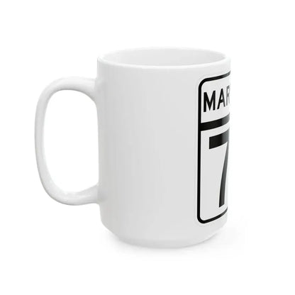MD Route 72 (Maryland) (Road Sign) White Coffee Mug - Go Mug Yourself