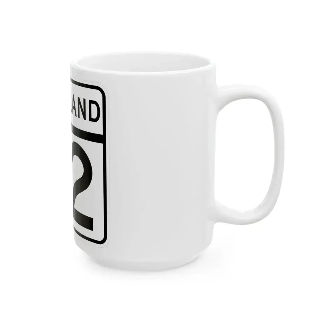 MD Route 72 (Maryland) (Road Sign) White Coffee Mug - Go Mug Yourself