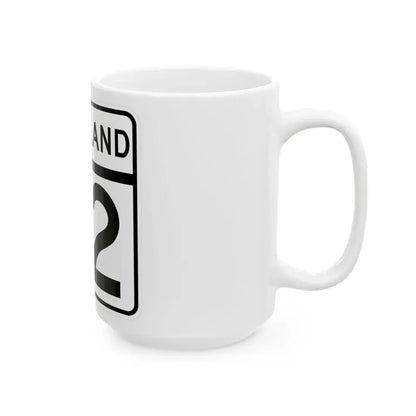 MD Route 72 (Maryland) (Road Sign) White Coffee Mug - Go Mug Yourself
