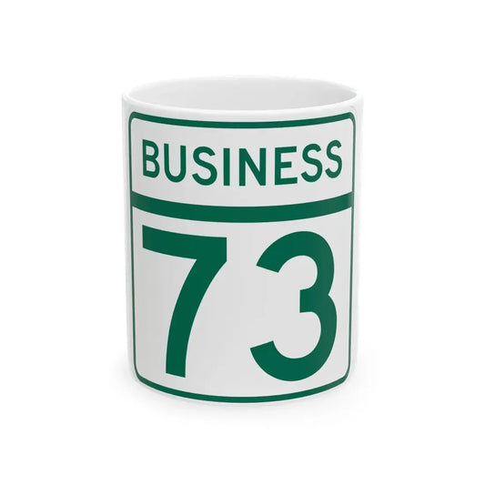 MD Route 73 Business (Maryland) (Road Sign) White Coffee Mug 11oz - Go Mug Yourself