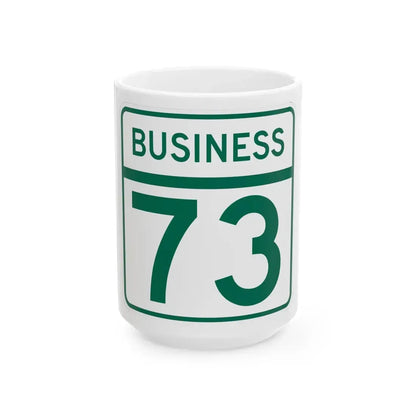 MD Route 73 Business (Maryland) (Road Sign) White Coffee Mug 15oz - Go Mug Yourself