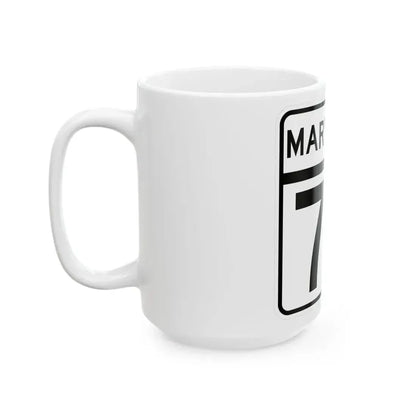 MD Route 73 (Maryland) (Road Sign) White Coffee Mug - Go Mug Yourself