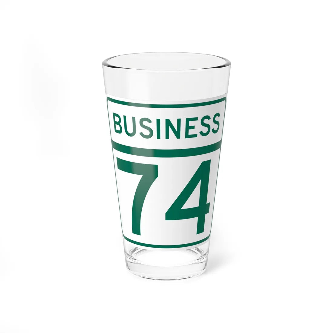 MD Route 74 Business (Maryland) (Road Sign) Pint Glass 16oz 16oz - Go Mug Yourself