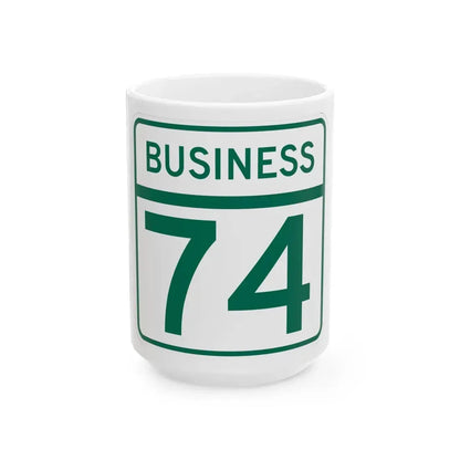 MD Route 74 Business (Maryland) (Road Sign) White Coffee Mug 15oz - Go Mug Yourself