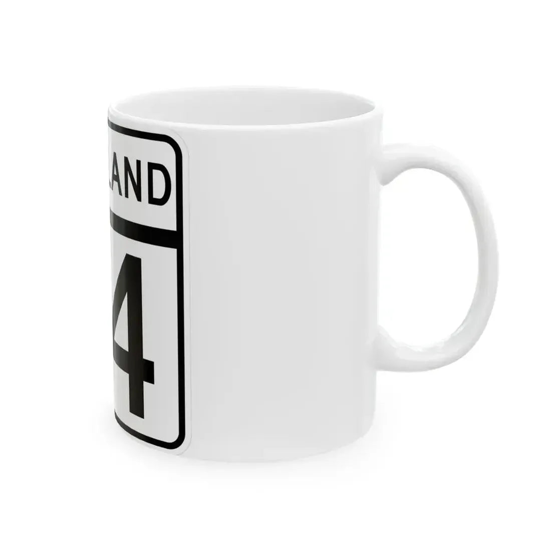 MD Route 74 (Maryland) (Road Sign) White Coffee Mug - Go Mug Yourself