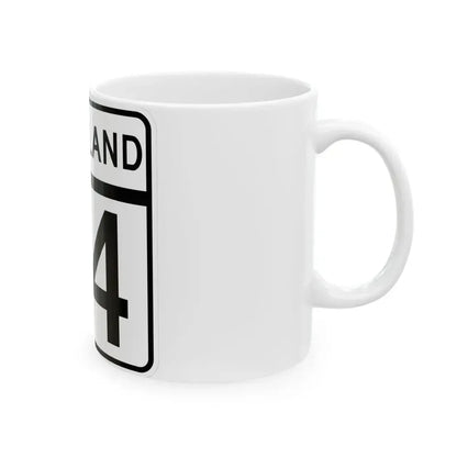 MD Route 74 (Maryland) (Road Sign) White Coffee Mug - Go Mug Yourself