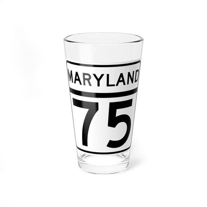 MD Route 75 (Maryland) (Road Sign) Pint Glass 16oz 16oz - Go Mug Yourself