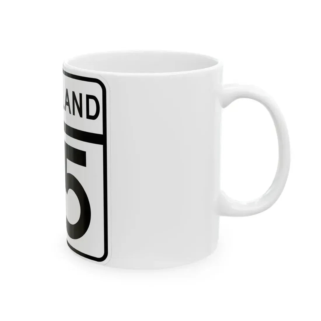 MD Route 75 (Maryland) (Road Sign) White Coffee Mug - Go Mug Yourself