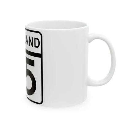 MD Route 75 (Maryland) (Road Sign) White Coffee Mug - Go Mug Yourself