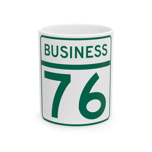 MD Route 76 Business (Maryland) (Road Sign) White Coffee Mug 11oz - Go Mug Yourself